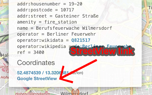 Overpass Turbo StreetView by North Palmyra  from Chrome web store to be run with OffiDocs Chromium online