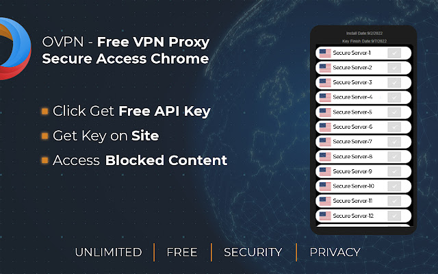 OVPN Free VPN Proxy  Secure for Chrome  from Chrome web store to be run with OffiDocs Chromium online