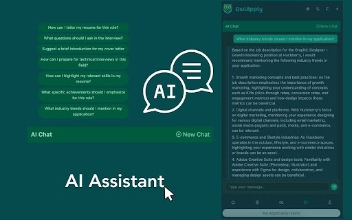 OwlApply Autofill  Automate Your Job Applications  from Chrome web store to be run with OffiDocs Chromium online
