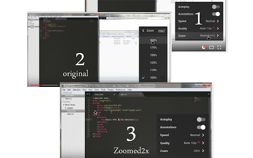 OwlZoom  from Chrome web store to be run with OffiDocs Chromium online