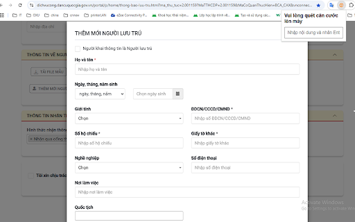 OXU AutoFill CCCD  from Chrome web store to be run with OffiDocs Chromium online