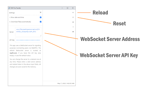 P2P File Transfer  from Chrome web store to be run with OffiDocs Chromium online