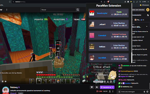 PaceMan extension  from Chrome web store to be run with OffiDocs Chromium online