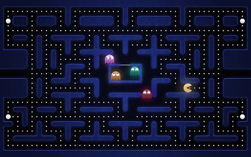 Pac Man Google Chrome Extension Play Offline  from Chrome web store to be run with OffiDocs Chromium online