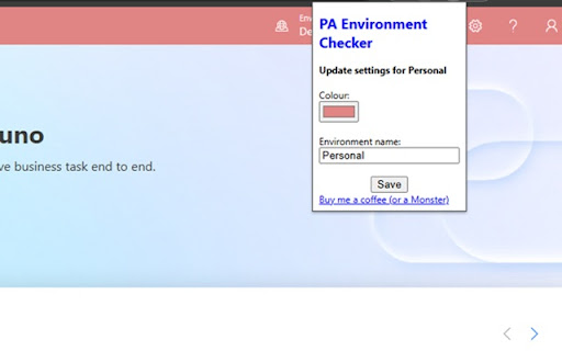 PA Environment Checker  from Chrome web store to be run with OffiDocs Chromium online