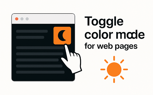 Page Color Mode Switcher  from Chrome web store to be run with OffiDocs Chromium online