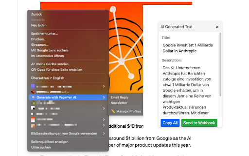 PagePen AI  from Chrome web store to be run with OffiDocs Chromium online