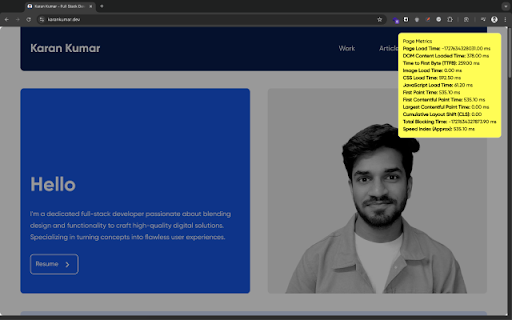 Pagepulse: Web Metrics  from Chrome web store to be run with OffiDocs Chromium online