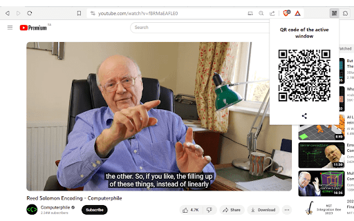 Page QR Code Generator  from Chrome web store to be run with OffiDocs Chromium online
