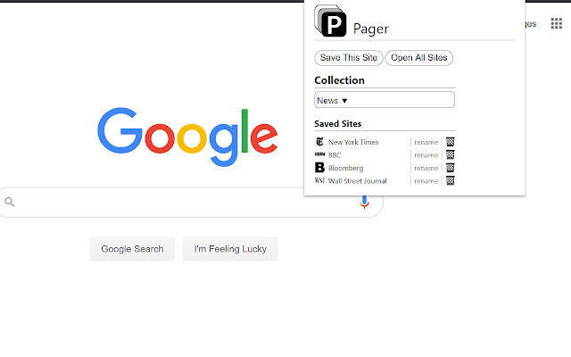 Pager Better Bookmarks  from Chrome web store to be run with OffiDocs Chromium online