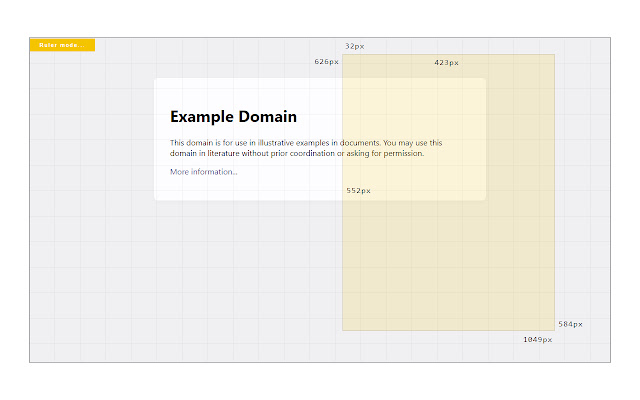 Page Ruler  from Chrome web store to be run with OffiDocs Chromium online