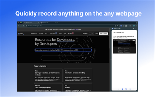 Page to guide  from Chrome web store to be run with OffiDocs Chromium online