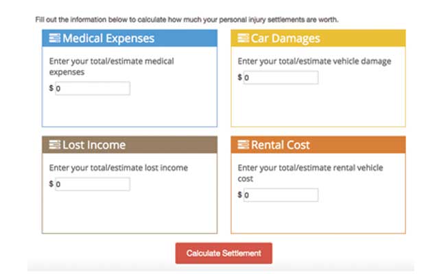 Pain and Suffering Calculator  from Chrome web store to be run with OffiDocs Chromium online