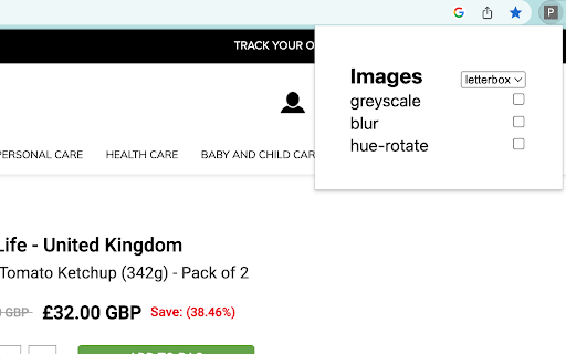 Painless peek  from Chrome web store to be run with OffiDocs Chromium online