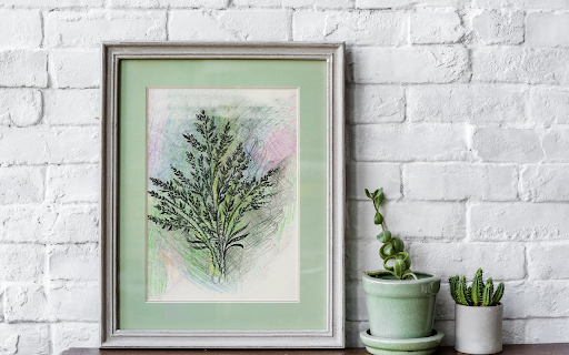 Painting and small tree  from Chrome web store to be run with OffiDocs Chromium online