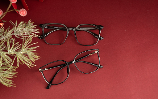 pair of black framed glasses  from Chrome web store to be run with OffiDocs Chromium online