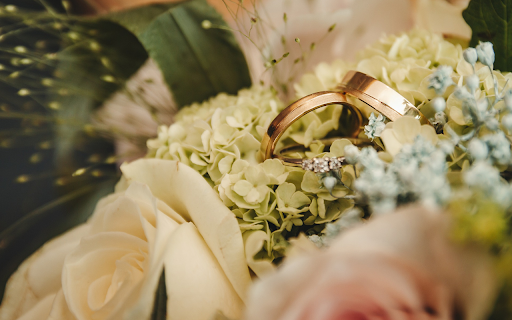 Pair of meaningful gold rings  from Chrome web store to be run with OffiDocs Chromium online