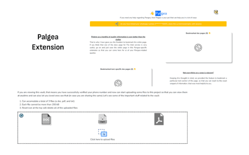 Palgea  from Chrome web store to be run with OffiDocs Chromium online