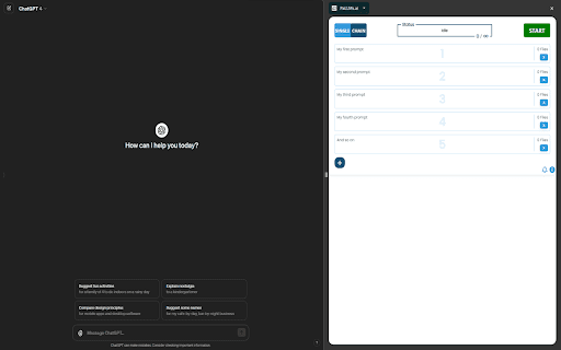 PaLLMs.ai  from Chrome web store to be run with OffiDocs Chromium online