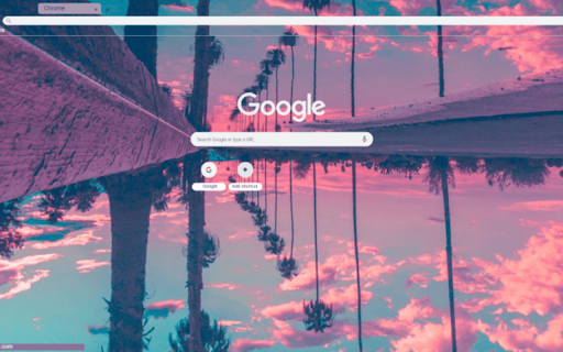 Palm Trees Reflection  from Chrome web store to be run with OffiDocs Chromium online