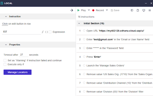 Panaya Test Automation  from Chrome web store to be run with OffiDocs Chromium online