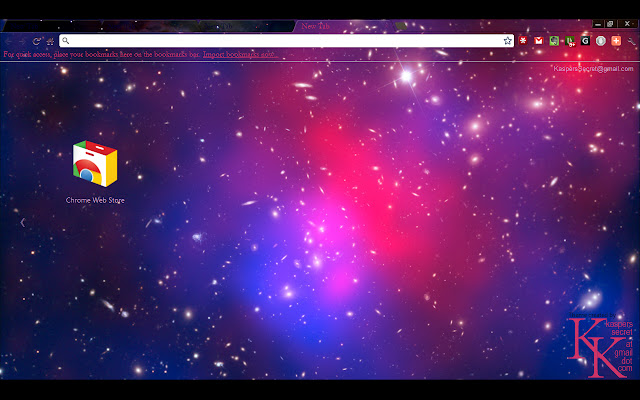 Pandora Cluster Theme uit de Chrome-webwinkel om te worden uitgevoerd met OffiDocs Chromium online
