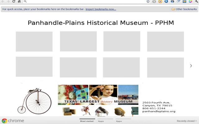 Panhandle Plains Historical Museum  from Chrome web store to be run with OffiDocs Chromium online