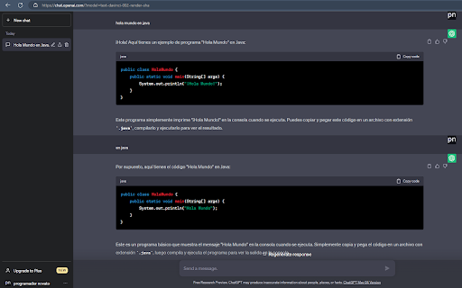 Pantalla completa ChatGPT  from Chrome web store to be run with OffiDocs Chromium online
