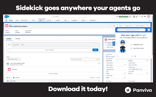 Panviva Sidekick  from Chrome web store to be run with OffiDocs Chromium online