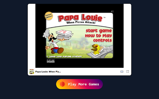 Papa Louie: When Pizzas Attack Conquer 12 stages of pizza madness  from Chrome web store to be run with OffiDocs Chromium online