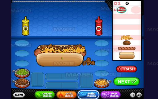 Papas Hot Doggeria Unblocked Game  from Chrome web store to be run with OffiDocs Chromium online