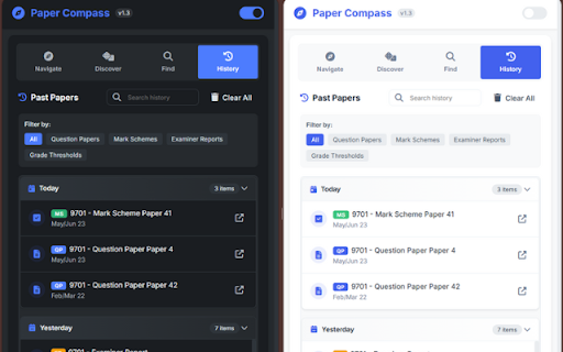 Paper Compass  from Chrome web store to be run with OffiDocs Chromium online