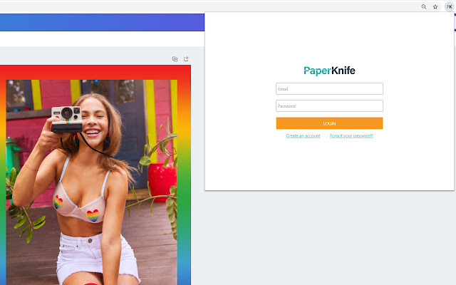 PaperKnife Browser Plugin  from Chrome web store to be run with OffiDocs Chromium online