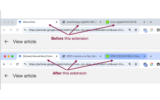 Papers tabs renamer  from Chrome web store to be run with OffiDocs Chromium online