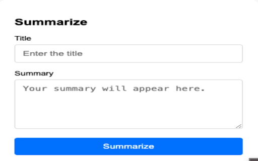 paper summarizer extension  from Chrome web store to be run with OffiDocs Chromium online