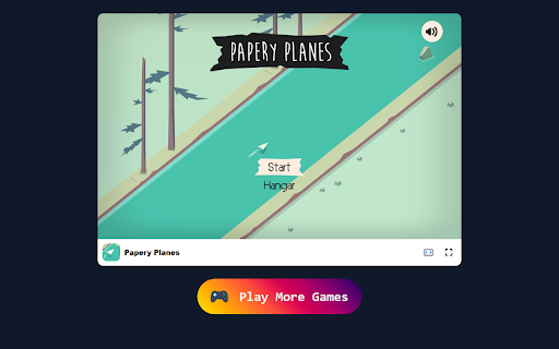 Papery Planes Game Fly your paper plane as far as possible!  from Chrome web store to be run with OffiDocs Chromium online