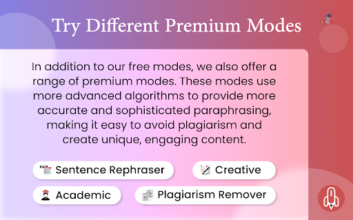 Paraphrasing Tool  from Chrome web store to be run with OffiDocs Chromium online