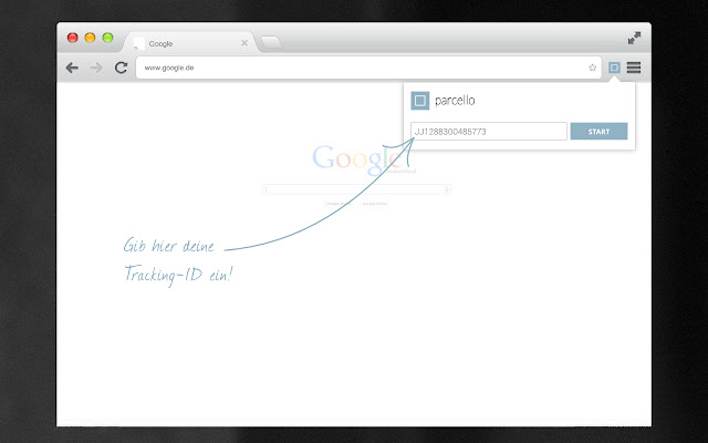 parcello.tracking  from Chrome web store to be run with OffiDocs Chromium online