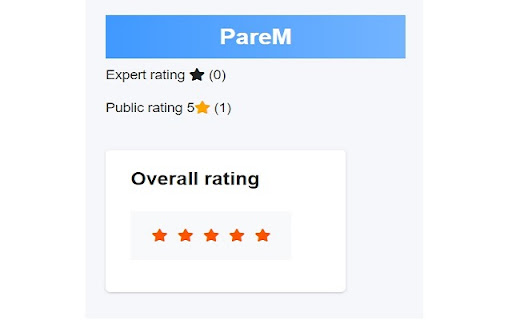 PareM  from Chrome web store to be run with OffiDocs Chromium online