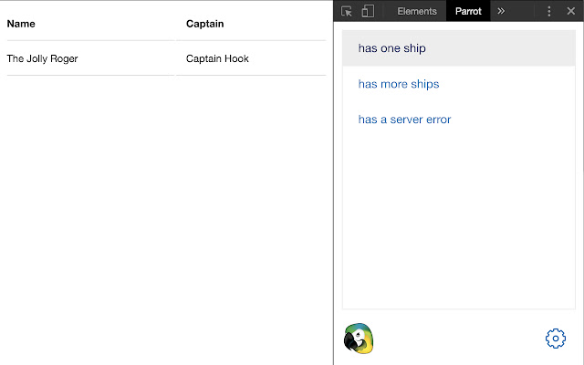 Parrot Devtools  from Chrome web store to be run with OffiDocs Chromium online