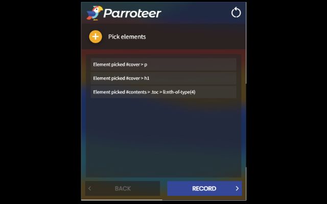 Parroteer  from Chrome web store to be run with OffiDocs Chromium online