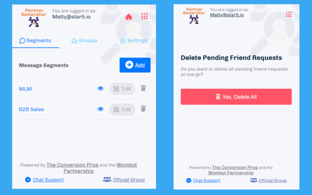 Partner Generator  from Chrome web store to be run with OffiDocs Chromium online