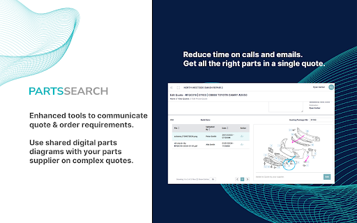 PARTSSEARCH  from Chrome web store to be run with OffiDocs Chromium online