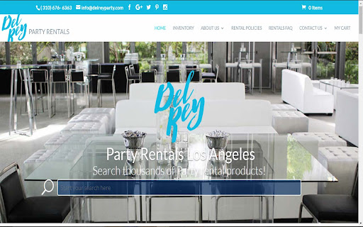 Party rental catalog  from Chrome web store to be run with OffiDocs Chromium online