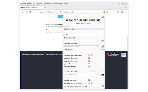 PasManGen  from Chrome web store to be run with OffiDocs Chromium online