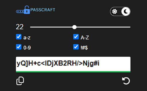 Passcraft  from Chrome web store to be run with OffiDocs Chromium online