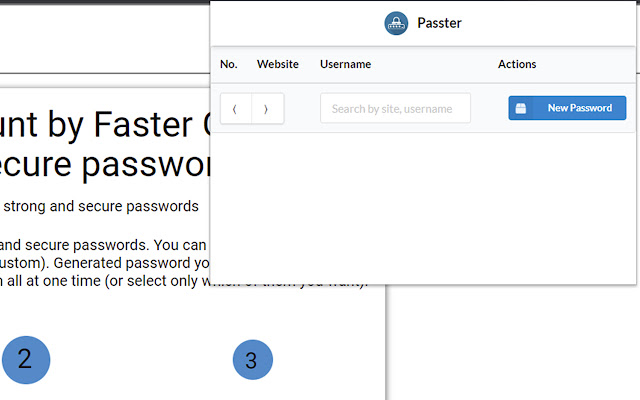 Passter  from Chrome web store to be run with OffiDocs Chromium online