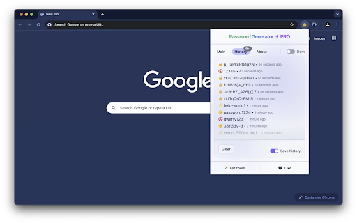 Password Generator PRO from Chrome web store to be run with OffiDocs Chromium online Password Generator PRO from Chrome web store to be run with OffiDocs Chromium online