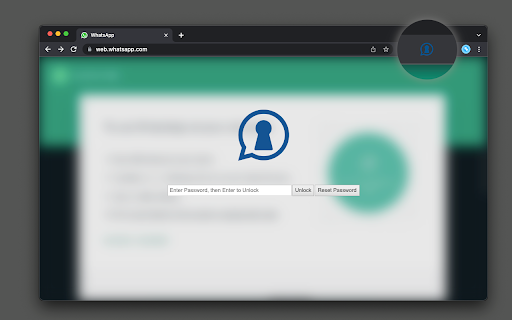 Password Lock for WhatsApp™ Web  from Chrome web store to be run with OffiDocs Chromium online
