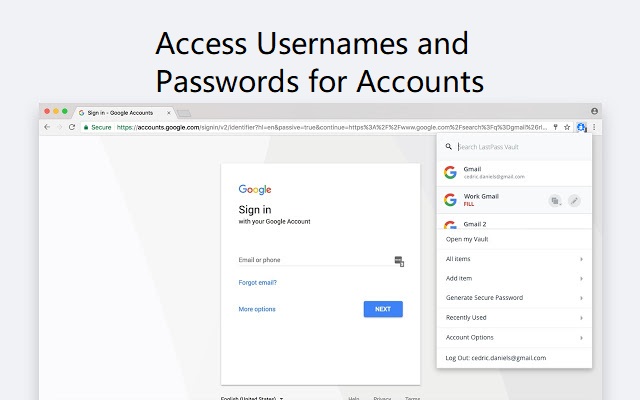 Password Manager on Chrome  from Chrome web store to be run with OffiDocs Chromium online